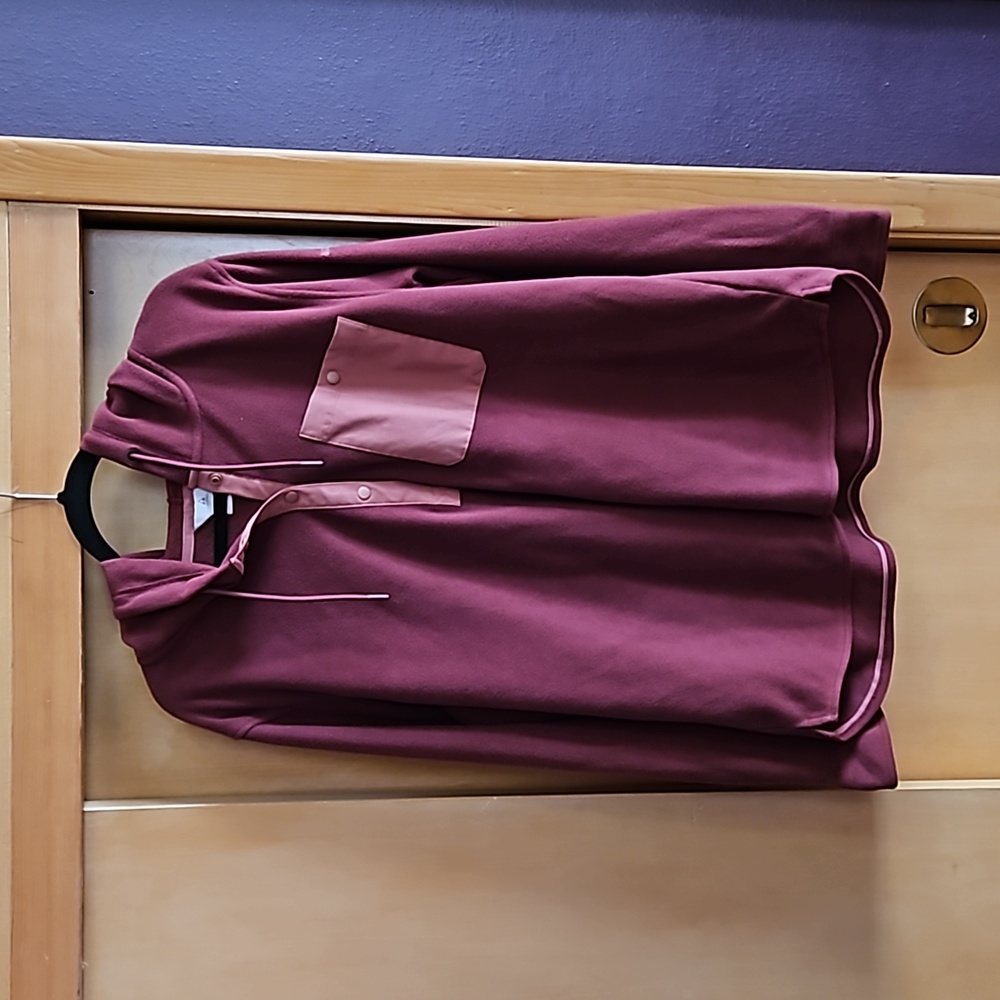 Ascend fleece hooded Henley